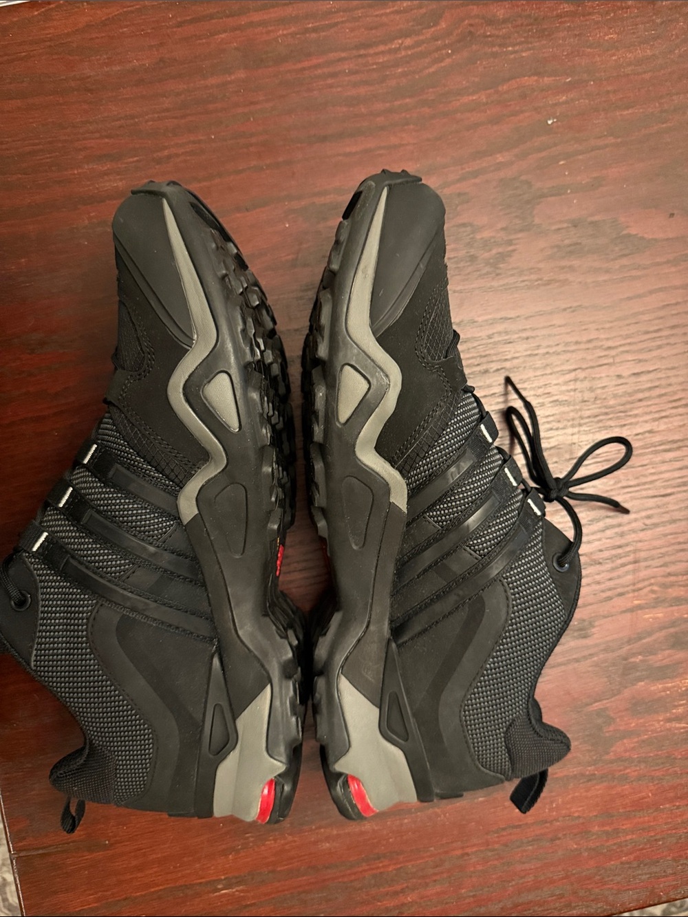 adidas Men's Black Sneakers with Red Insole Accents - Picture 5 of 5